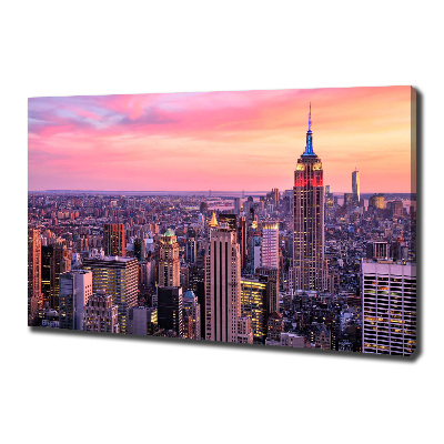 Tableau toile imprimée New York de nuit