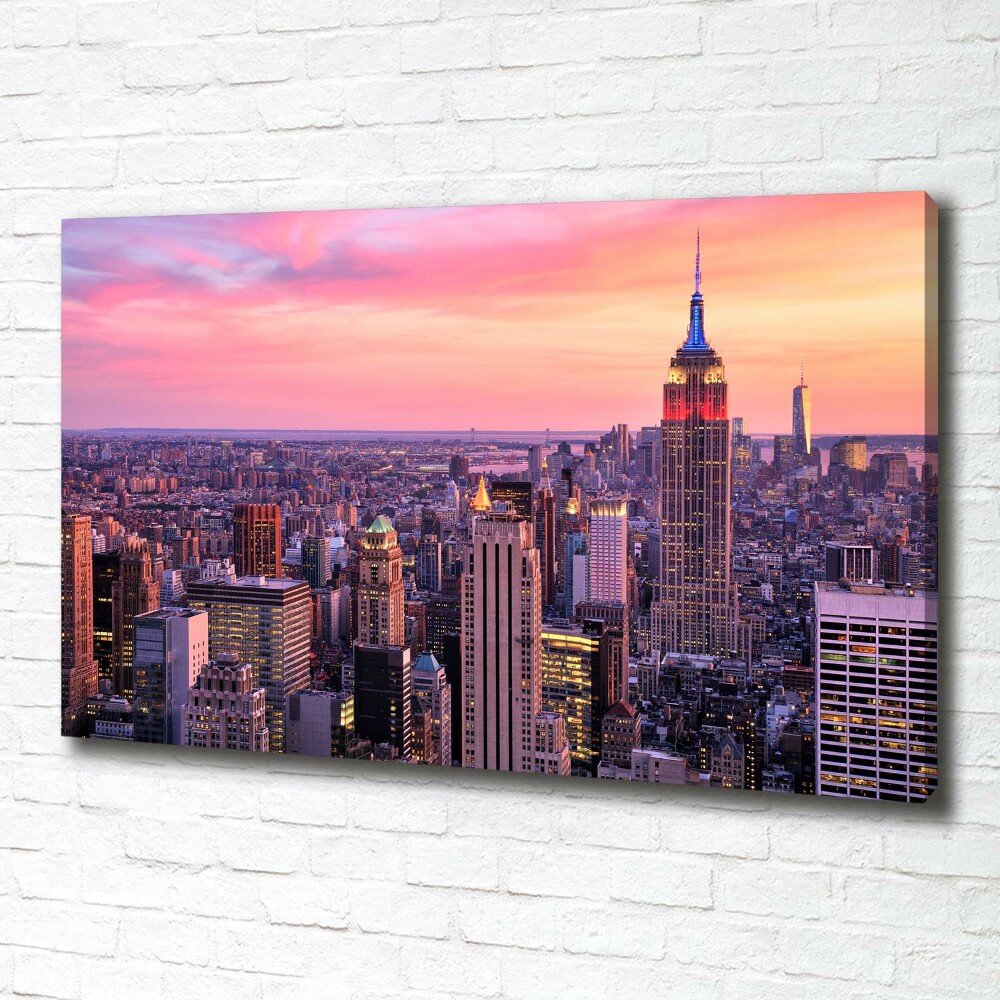 Tableau toile imprimée New York de nuit