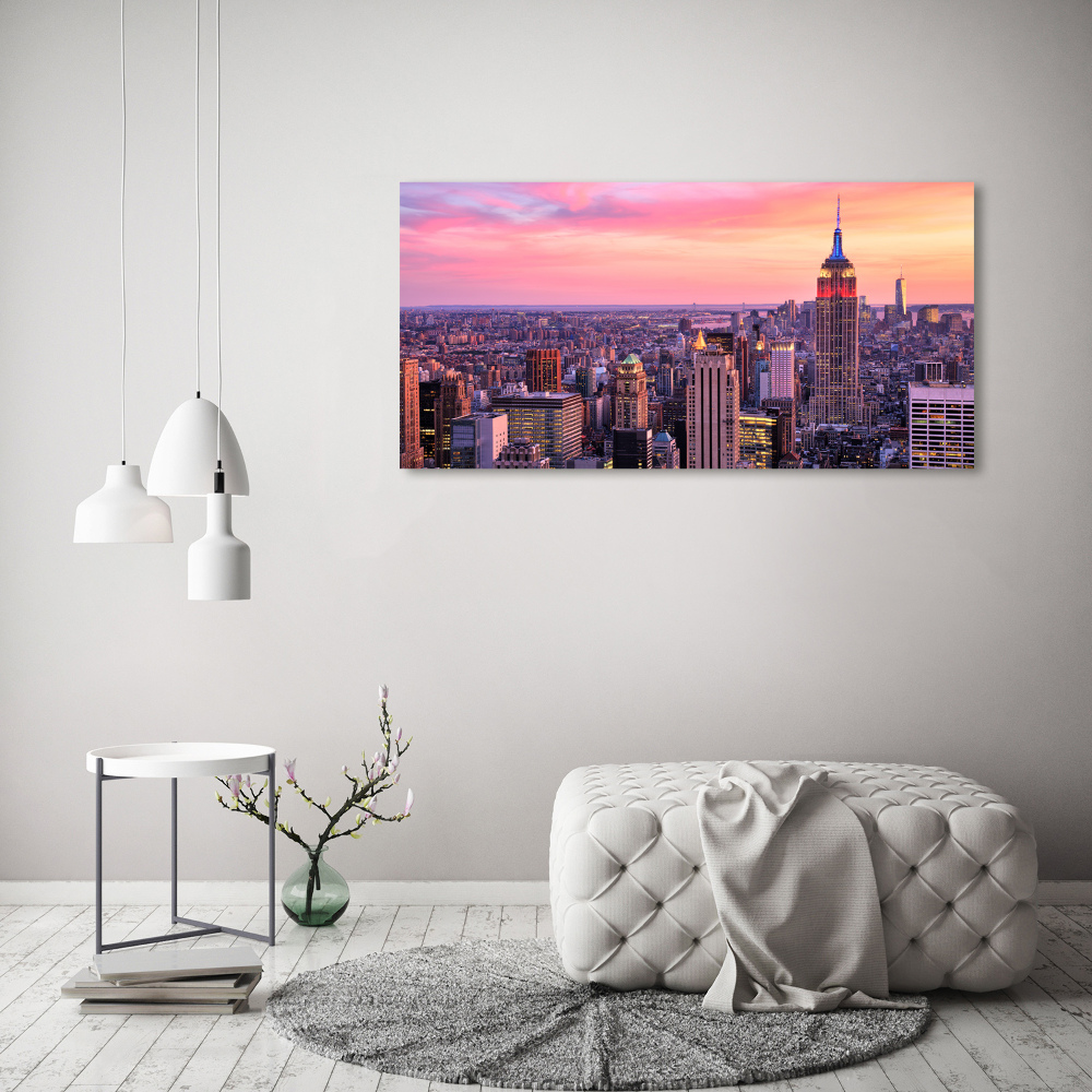 Tableau toile imprimée New York de nuit