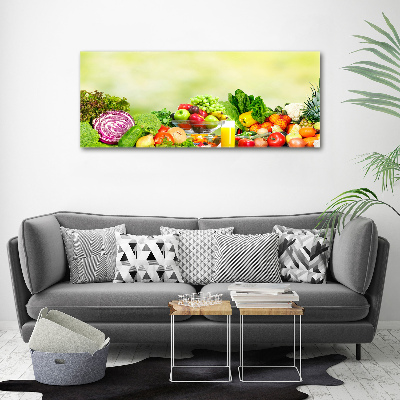 Tableau mural sur toile Légumes et fruits