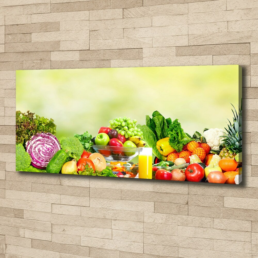 Tableau mural sur toile Légumes et fruits