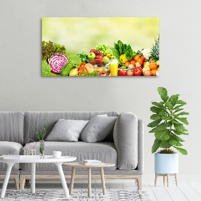 Tableau mural sur toile Légumes et fruits