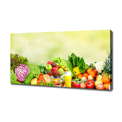 Tableau mural sur toile Légumes et fruits