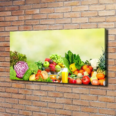 Tableau mural sur toile Légumes et fruits