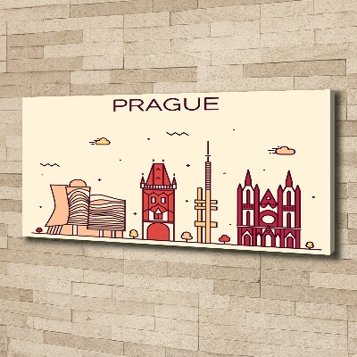 Tableau toile imprimée Bâtiments de Prague