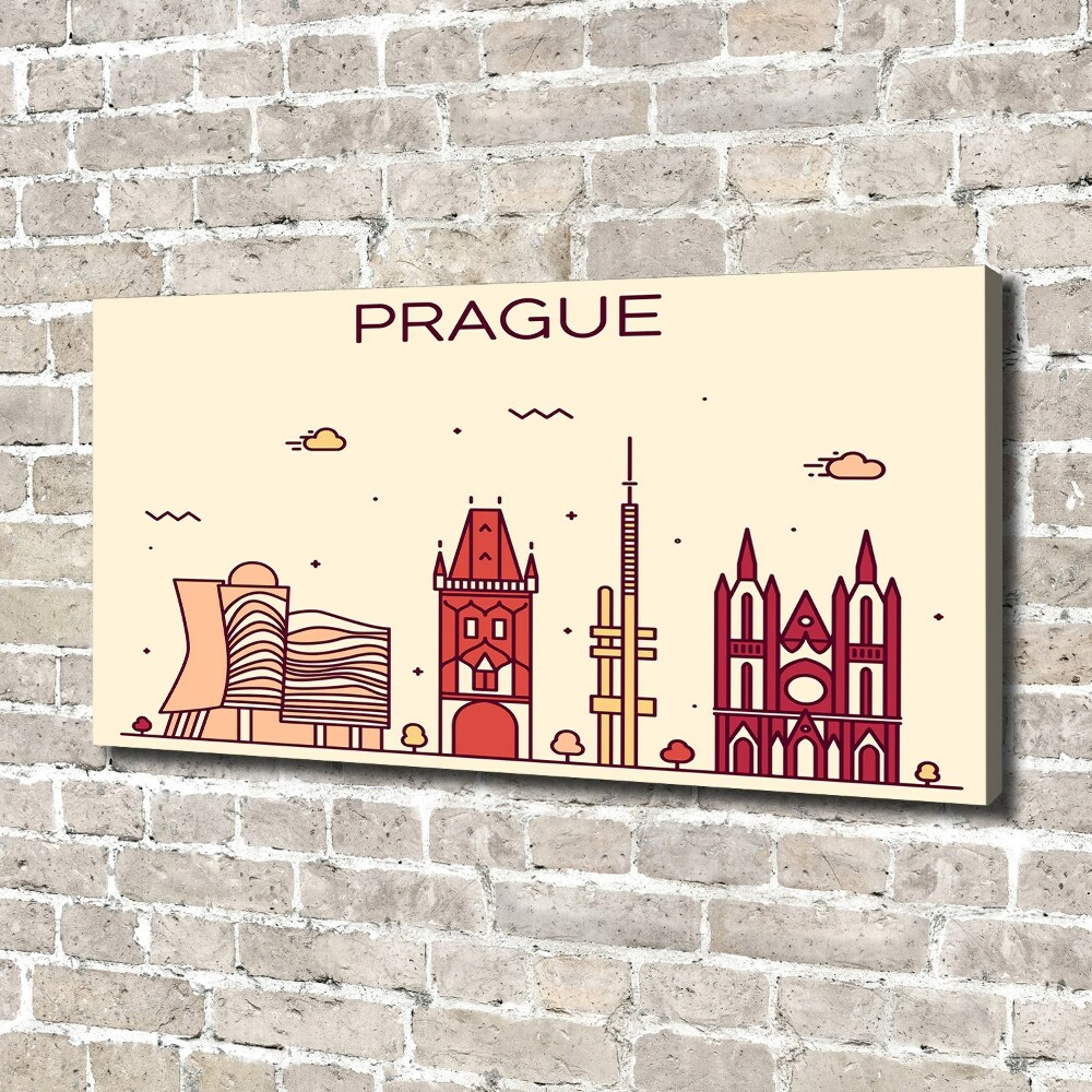 Tableau toile imprimée Bâtiments de Prague