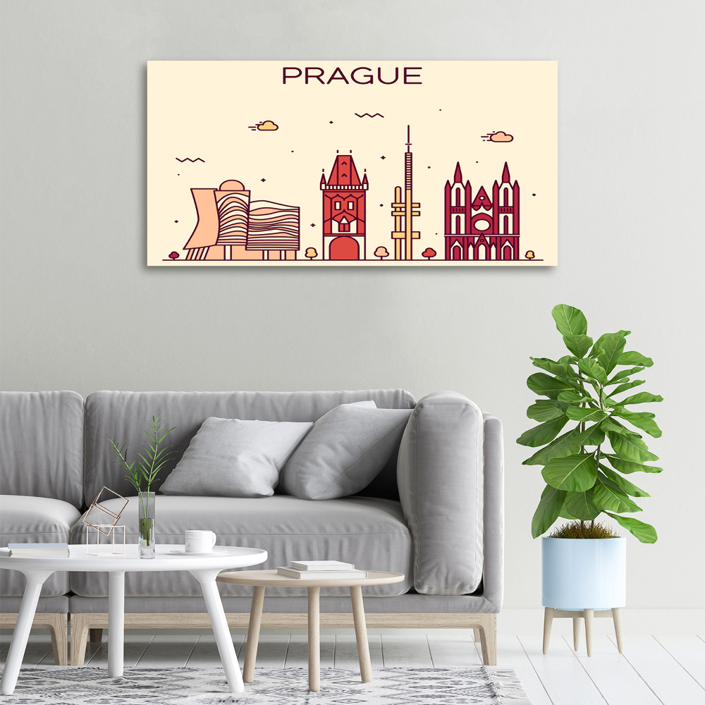 Tableau toile imprimée Bâtiments de Prague