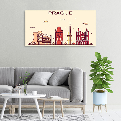 Tableau toile imprimée Bâtiments de Prague