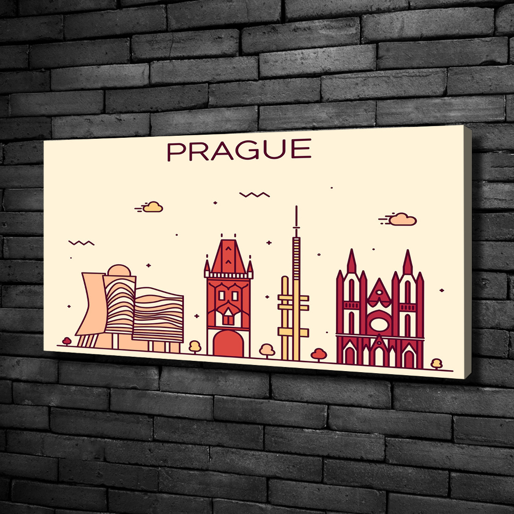 Tableau toile imprimée Bâtiments de Prague