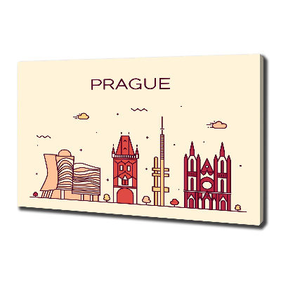 Tableau toile imprimée Bâtiments de Prague