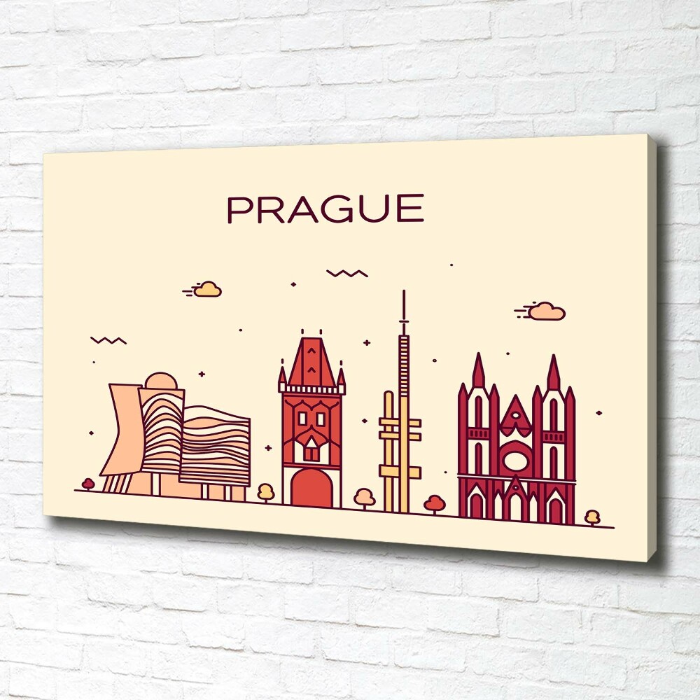 Tableau toile imprimée Bâtiments de Prague