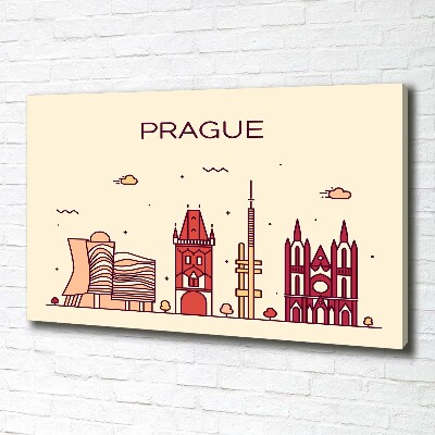 Tableau toile imprimée Bâtiments de Prague