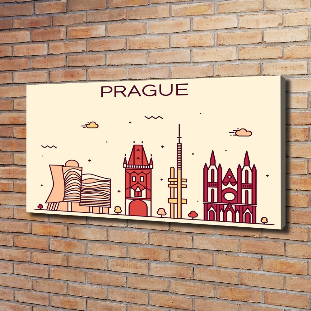 Tableau toile imprimée Bâtiments de Prague