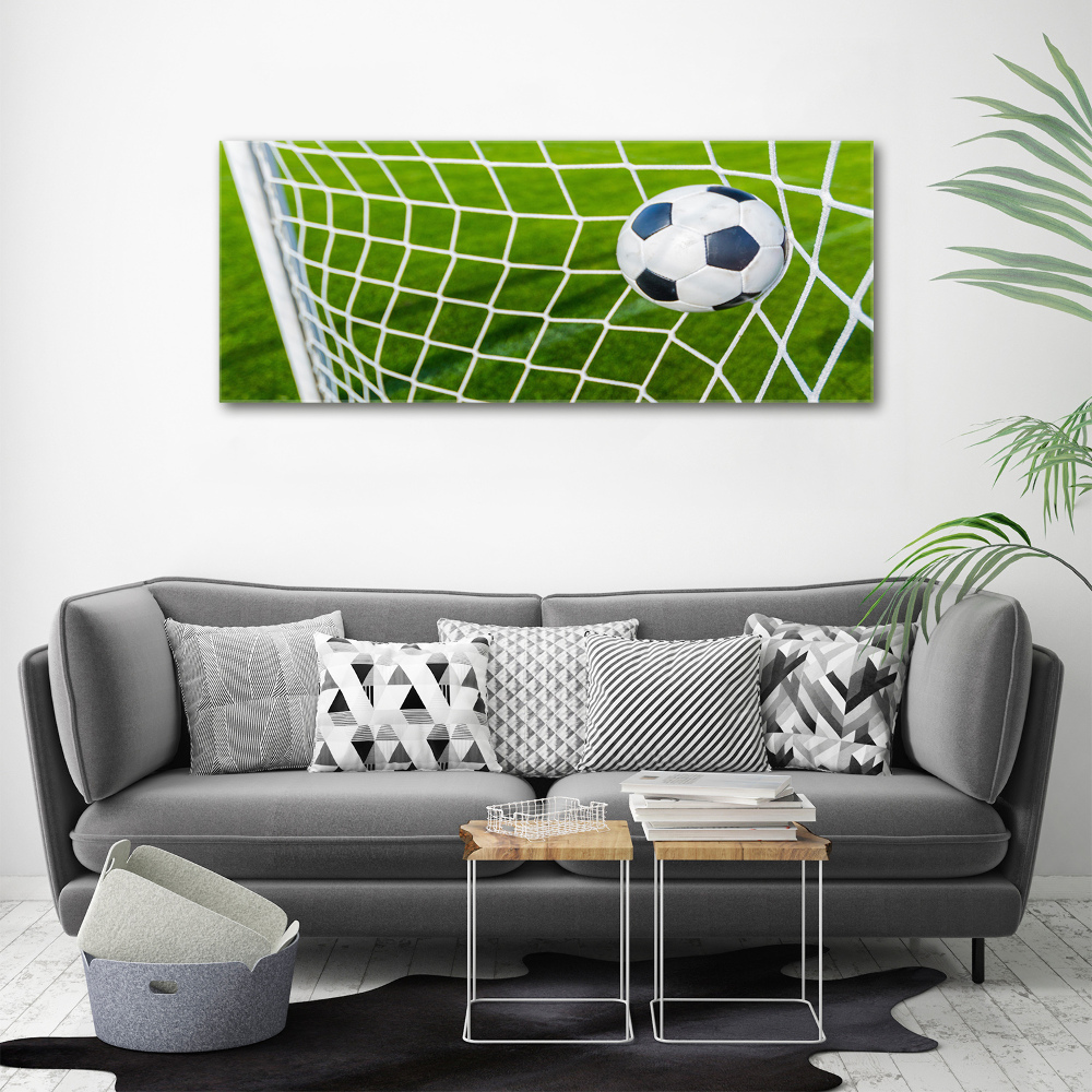 Tableau mural sur toile Le ballon dans les grilles