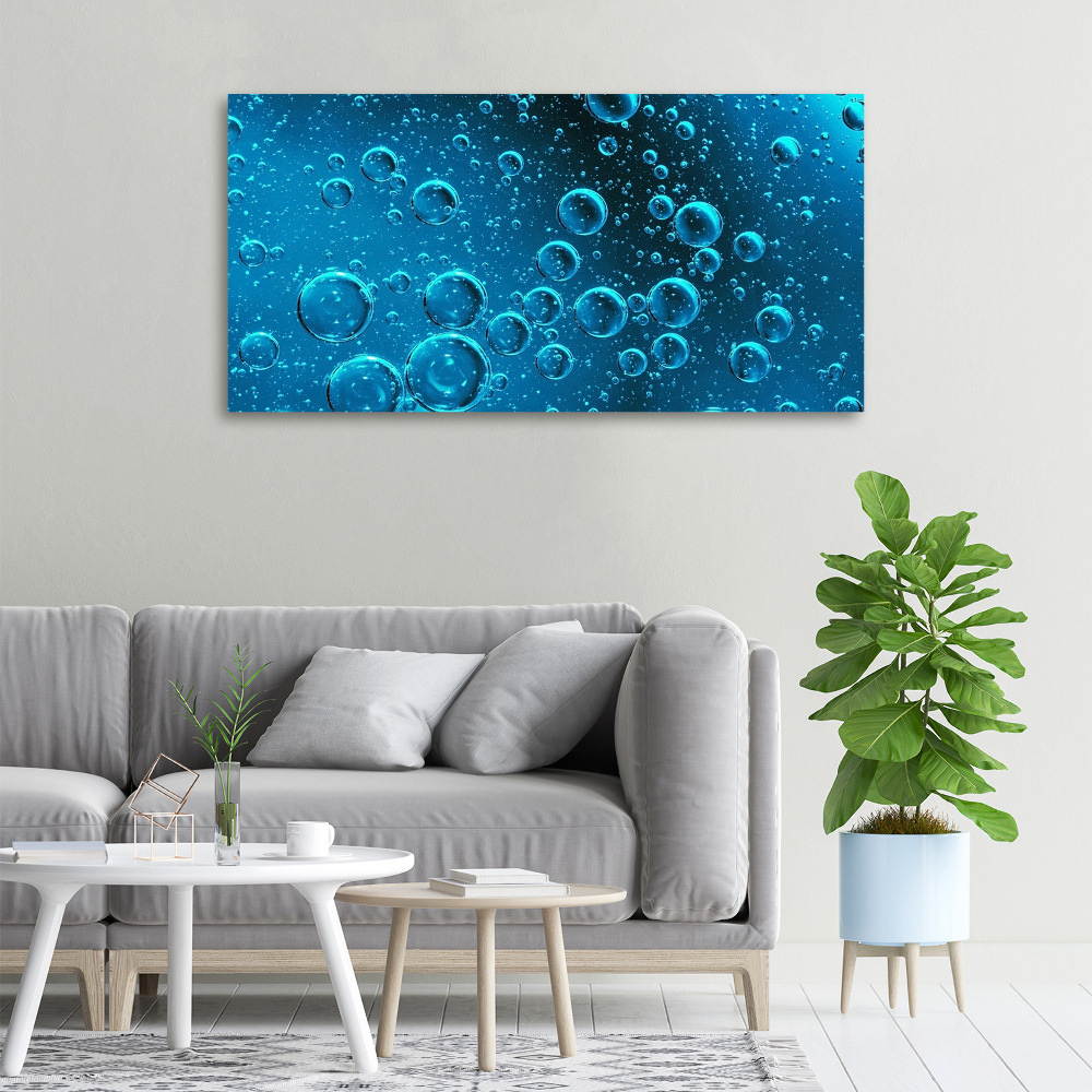 Tableau photo sur toile Bulles sous l'eau