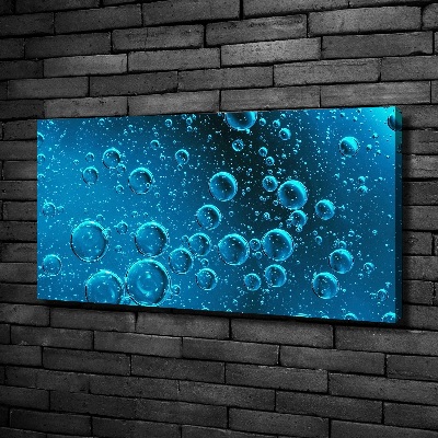 Tableau photo sur toile Bulles sous l'eau