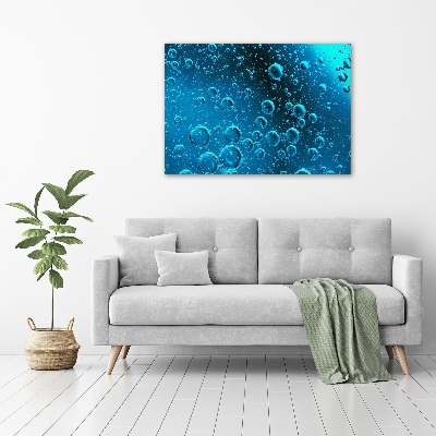 Tableau photo sur toile Bulles sous l'eau