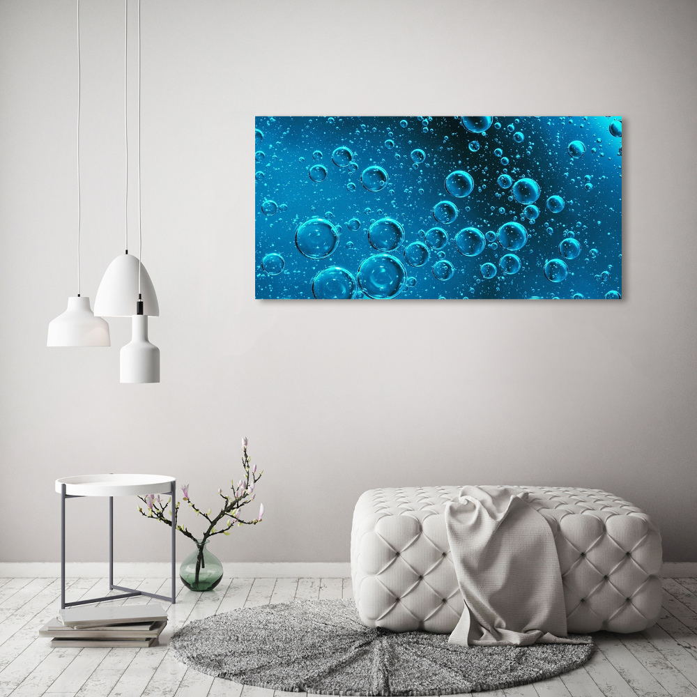 Tableau photo sur toile Bulles sous l'eau