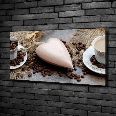 Tableau toile imprimée Café au lait