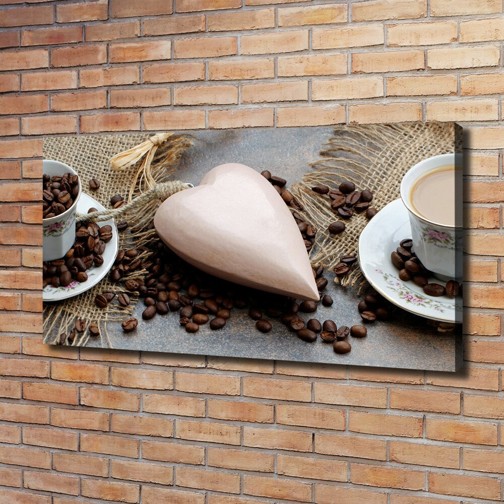 Tableau toile imprimée Café au lait