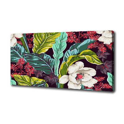 Tableau imprimé sur toile Fleurs exotiques