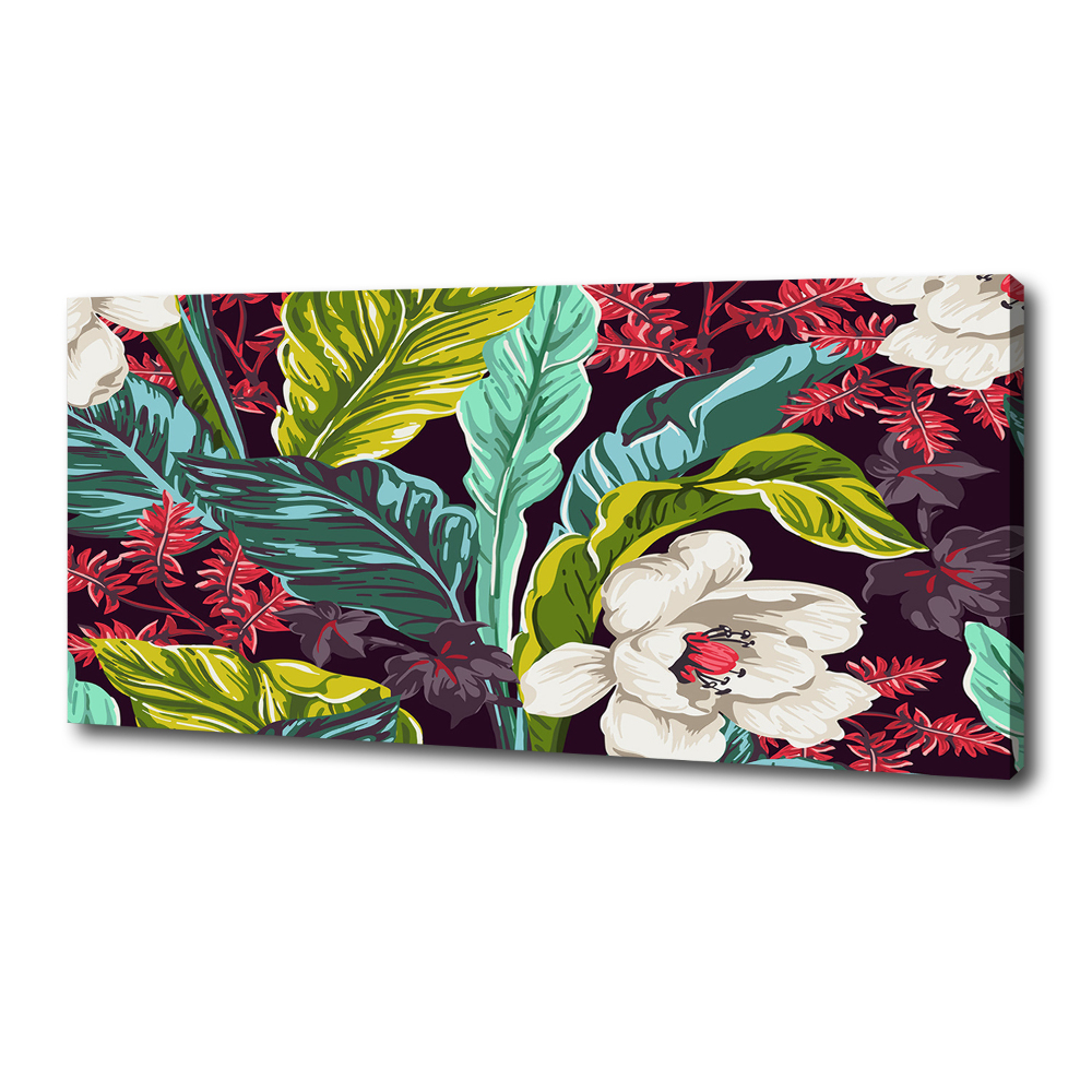 Tableau imprimé sur toile Fleurs exotiques