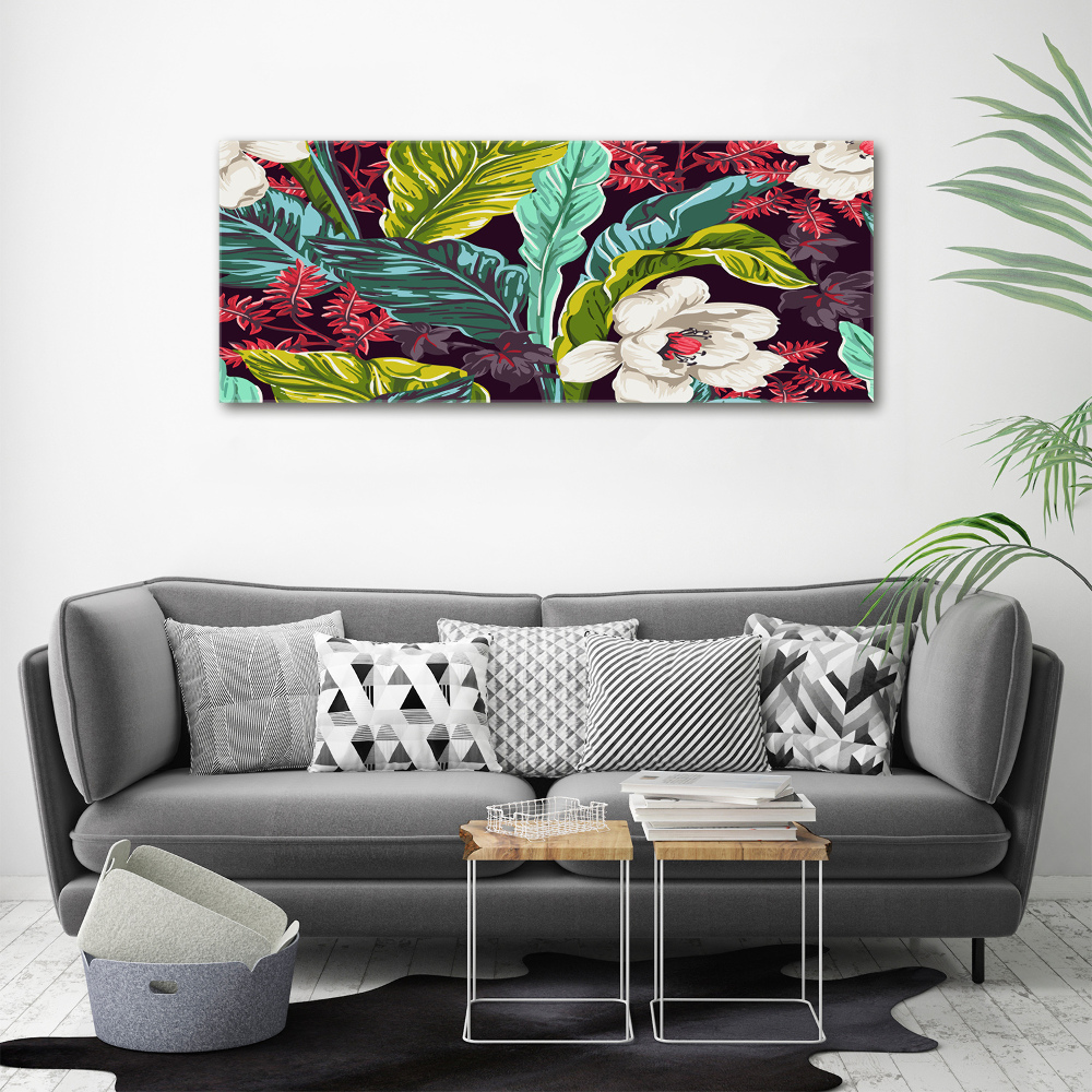 Tableau imprimé sur toile Fleurs exotiques