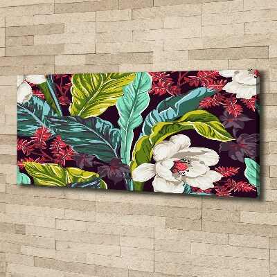 Tableau imprimé sur toile Fleurs exotiques