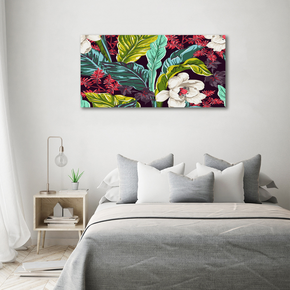 Tableau imprimé sur toile Fleurs exotiques