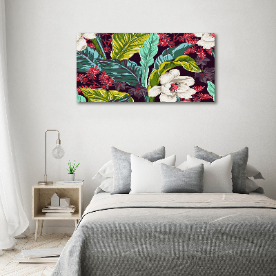 Tableau imprimé sur toile Fleurs exotiques