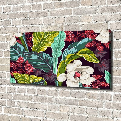 Tableau imprimé sur toile Fleurs exotiques