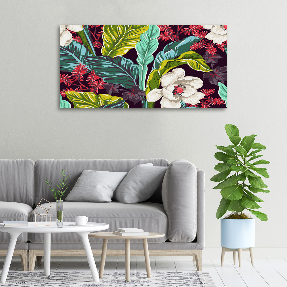 Tableau imprimé sur toile Fleurs exotiques