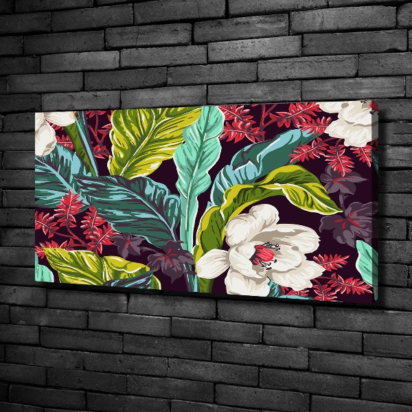 Tableau imprimé sur toile Fleurs exotiques