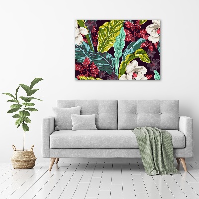 Tableau imprimé sur toile Fleurs exotiques