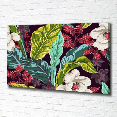 Tableau imprimé sur toile Fleurs exotiques