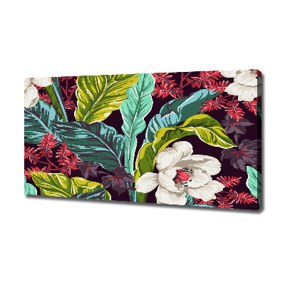 Tableau imprimé sur toile Fleurs exotiques