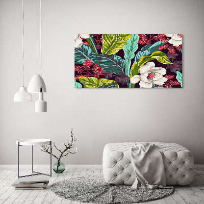 Tableau imprimé sur toile Fleurs exotiques