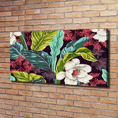 Tableau imprimé sur toile Fleurs exotiques