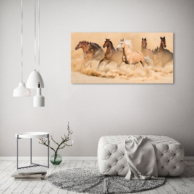 Tableau sur toile Chevaux dans le désert