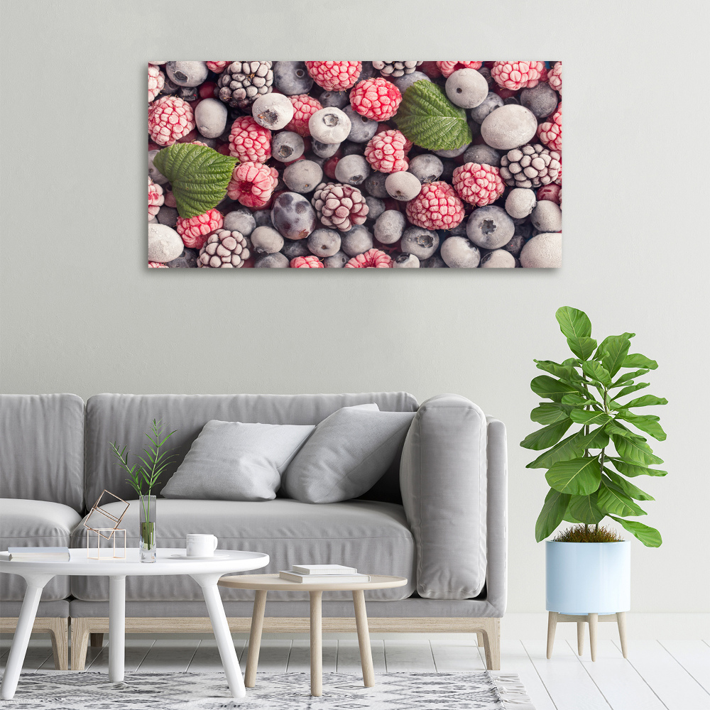 Tableau imprimé sur toile Fruits de la forêt congelés