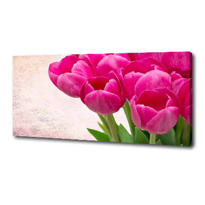 Tableau imprimé sur toile Tulipes roses