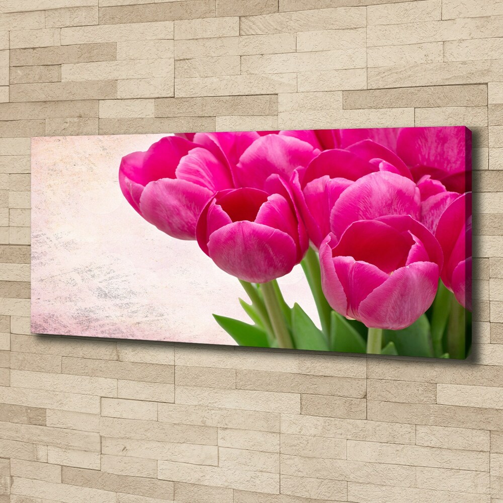 Tableau imprimé sur toile Tulipes roses