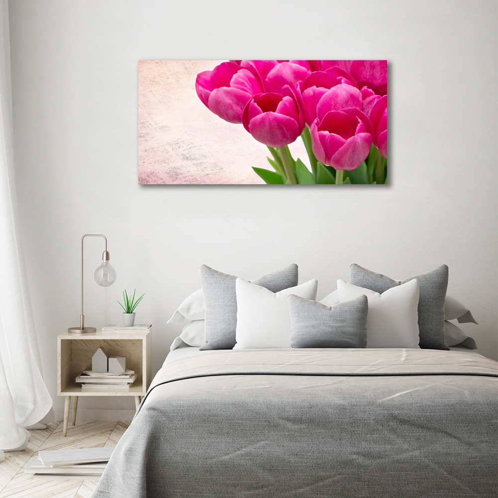 Tableau imprimé sur toile Tulipes roses