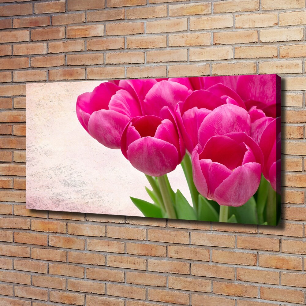 Tableau imprimé sur toile Tulipes roses