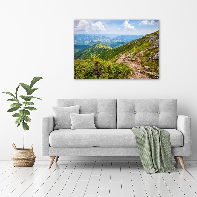 Tableau mural sur toile Collines vertes