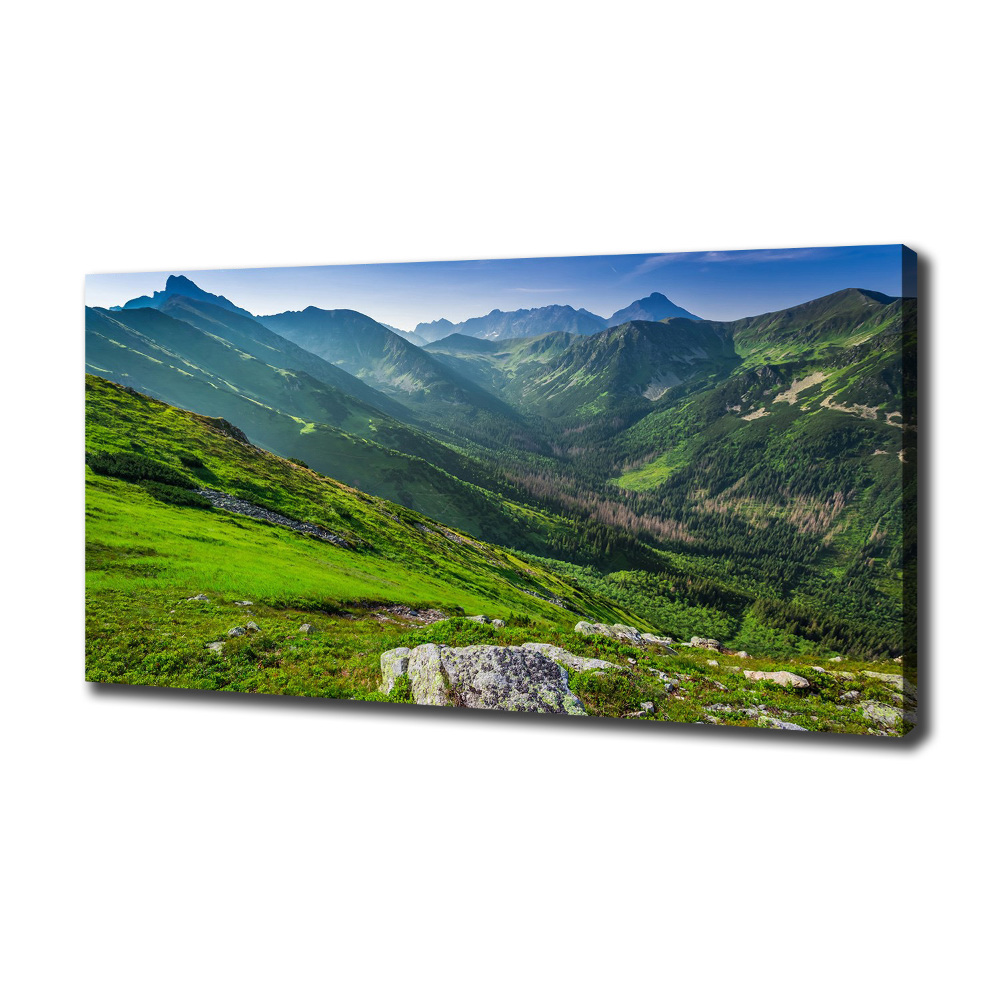 Tableau photo sur toile Aube dans les montagnes