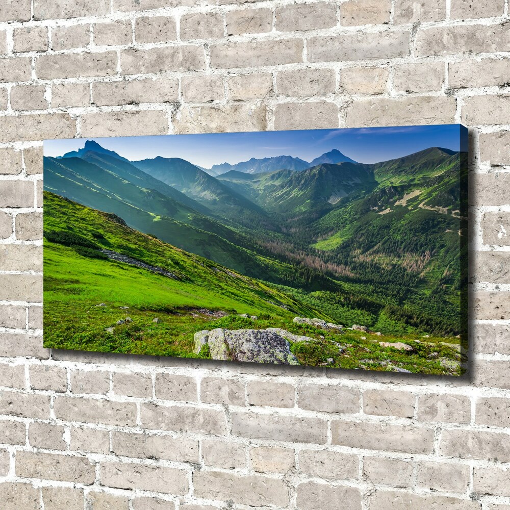 Tableau photo sur toile Aube dans les montagnes