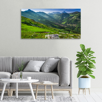 Tableau photo sur toile Aube dans les montagnes