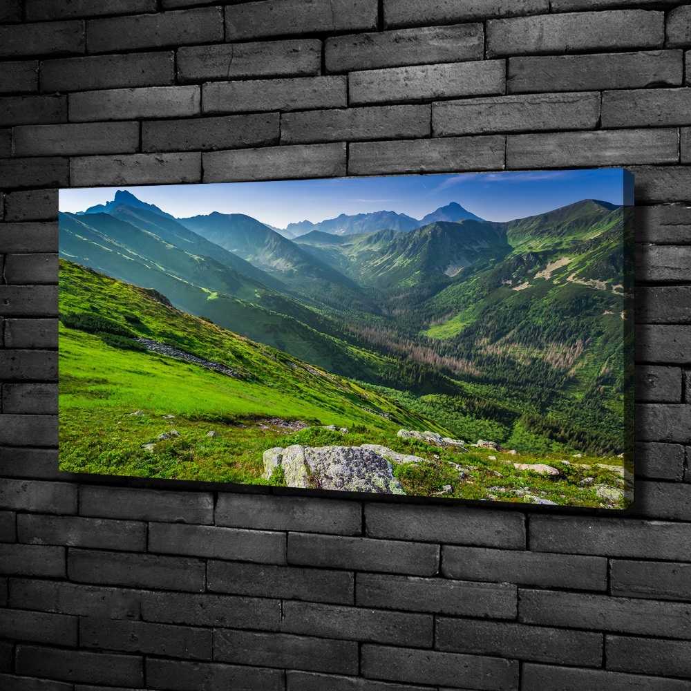 Tableau photo sur toile Aube dans les montagnes