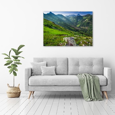 Tableau photo sur toile Aube dans les montagnes